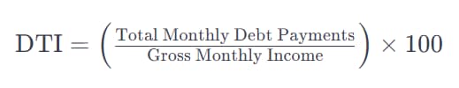 debt to income formula